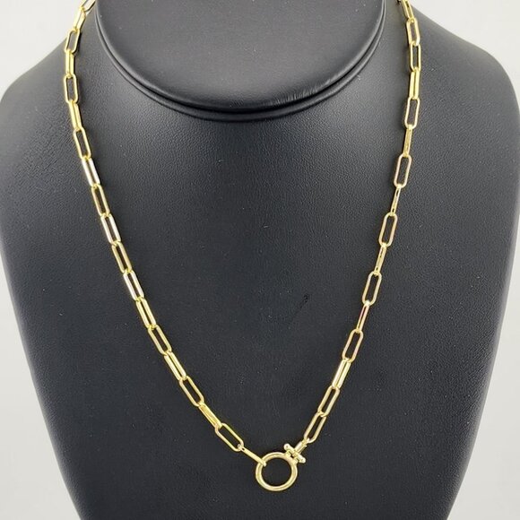 Trendy Everyday Necklace – New Paper Clip Link Design - Picture 1 of 6